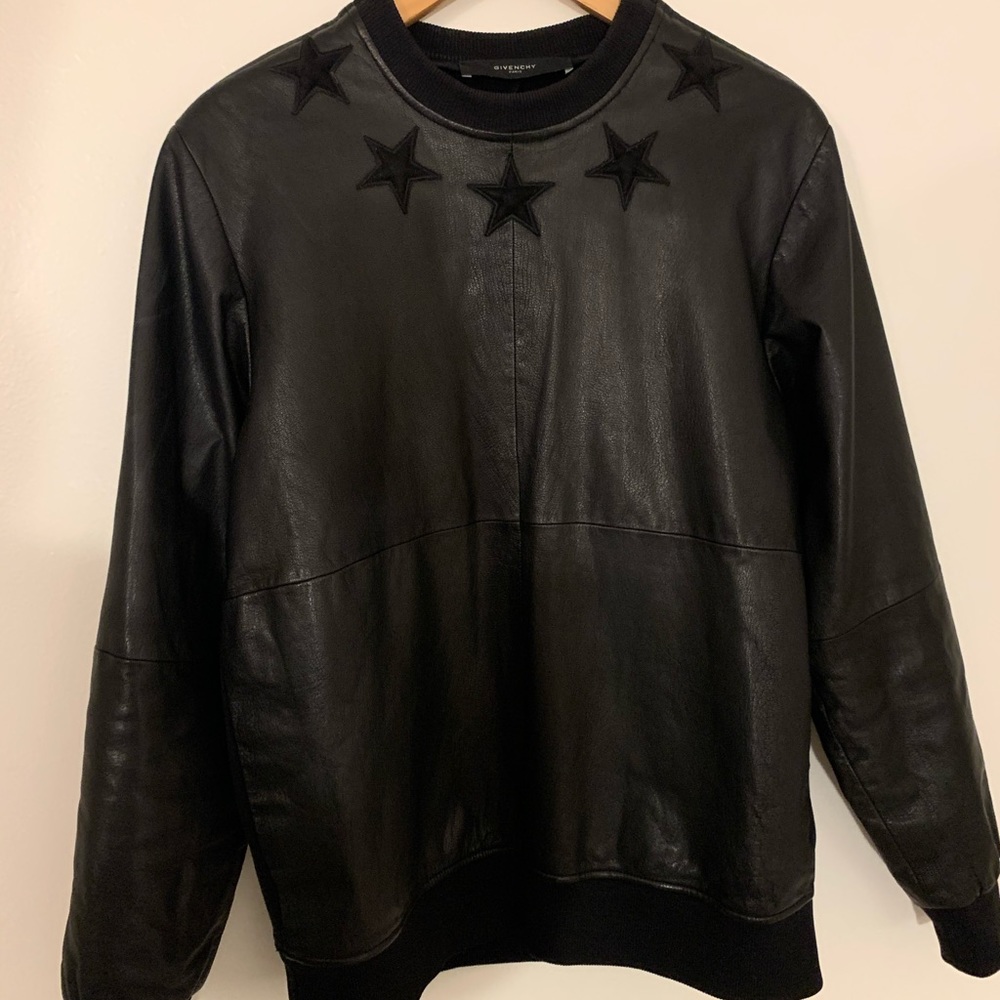 Givenchy Leather Sweatshirt